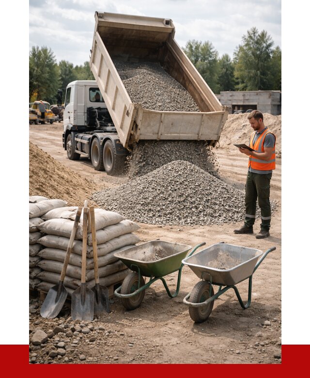 Доставка нерудных материалов в Отрадном от 1304 руб. | ПРОНЕРУДТрд