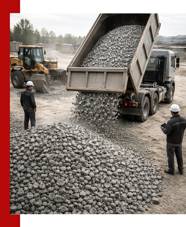 Доставка гранитного щебня фракции 20-40 в Отрадном
