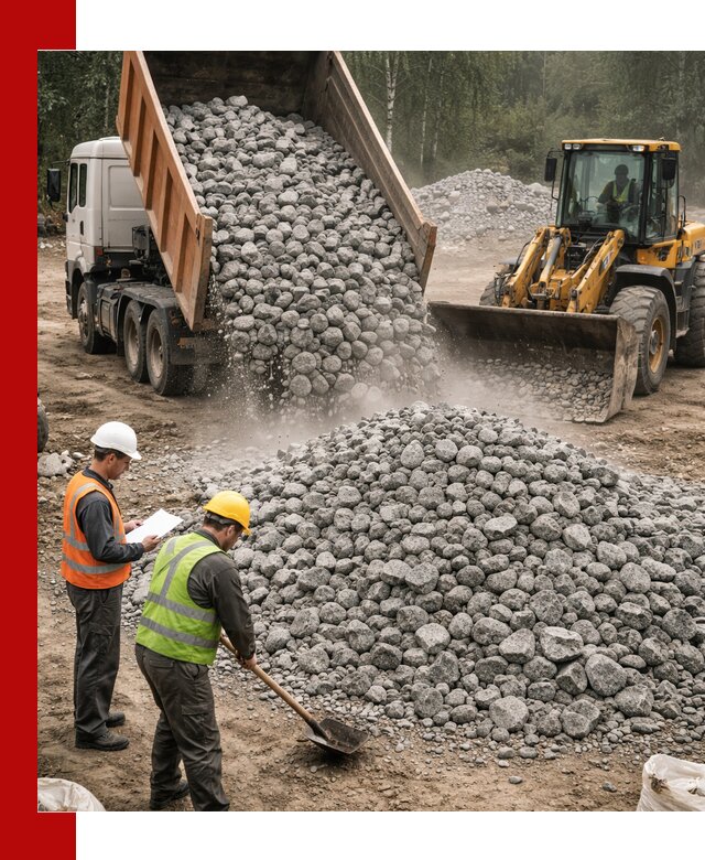 Гранитный щебень фракция 70-150 доставка в Отрадном