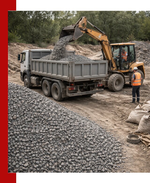 Доставка гравийного щебня в Отрадном оптом и в розницу