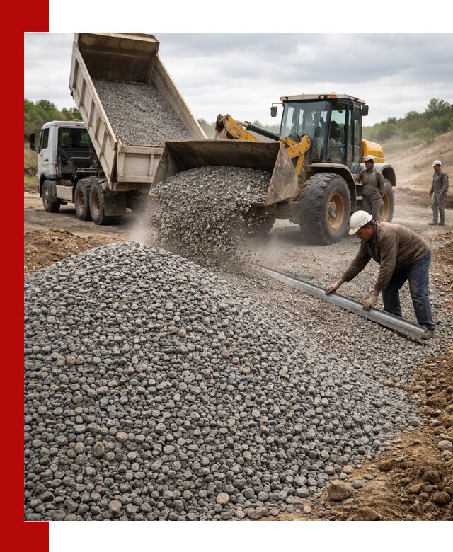 Гравийный щебень фракция 5-20 с доставкой в Отрадном