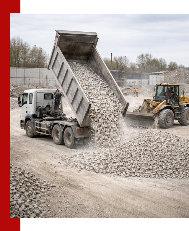 Доставка и продажа известнякового щебня в Отрадном