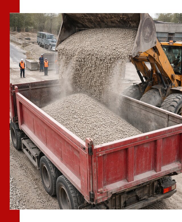 Купить известняковый щебень фракции 0-5 с доставкой в Отрадном