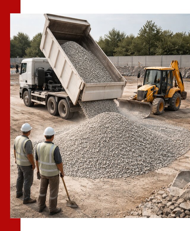 Купить известняковый щебень фракции 5–10 мм с доставкой в Отрадном