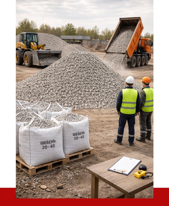 Известняковый щебень 20-40 в Отрадном от 2283 р. ПРОНЕРУДТрд