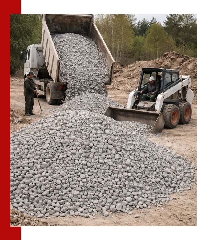 Доставка доломитового щебня в Отрадном напрямую от карьера
