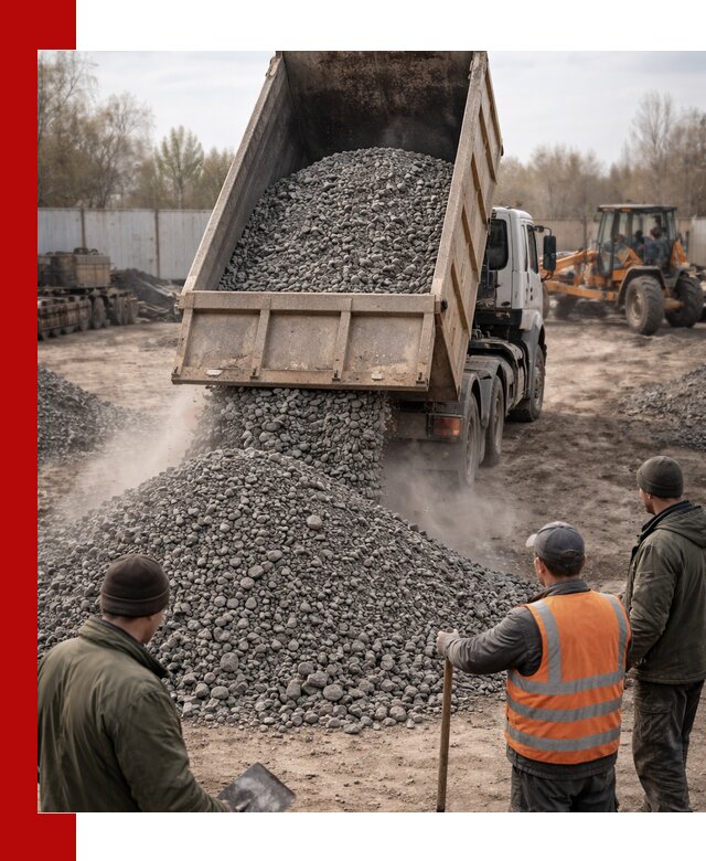 Доставка шлакового щебня в удобные сроки по выгодной цене в Отрадном