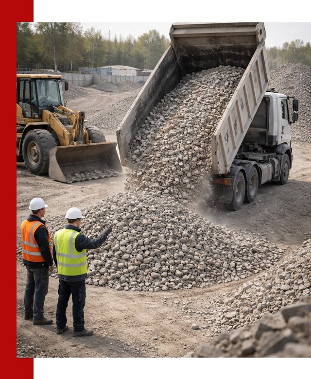 Вторичный щебень фракция 40–70 доставка в Отрадном