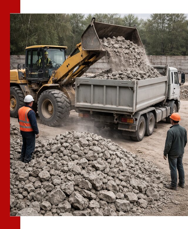 Вторичный щебень фракция 70–150 в Отрадном с доставкой