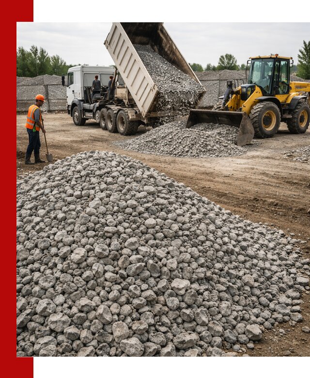 Доставка бетонного щебня фракции 40-70 в Отрадном