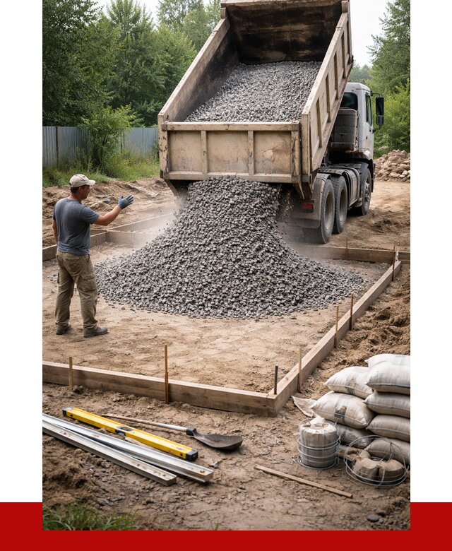 Купить щебень для фундамента в Отрадном от 4892 р. | ПРОНЕРУДТрд