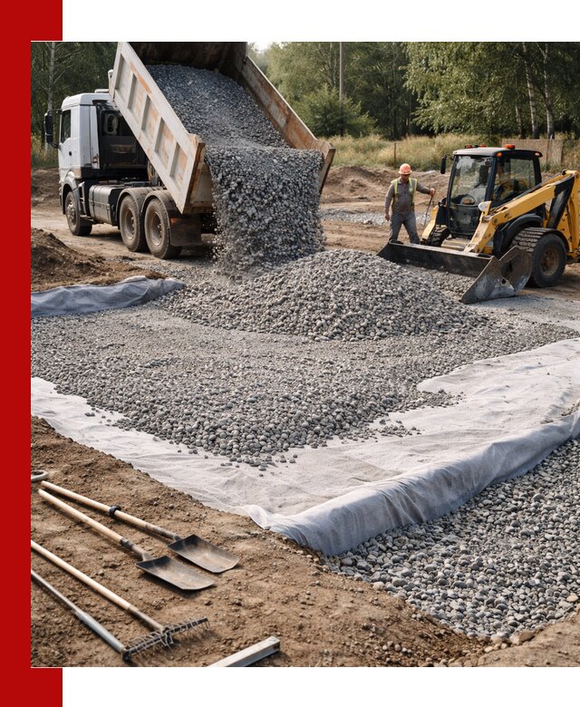 Щебень для фундамента с доставкой в Отрадном