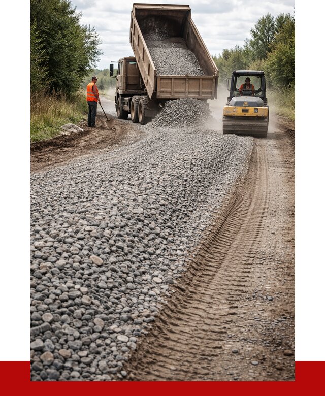 Щебень для отсыпки дороги в Отрадном от 2935 р. ПРОНЕРУДТрд