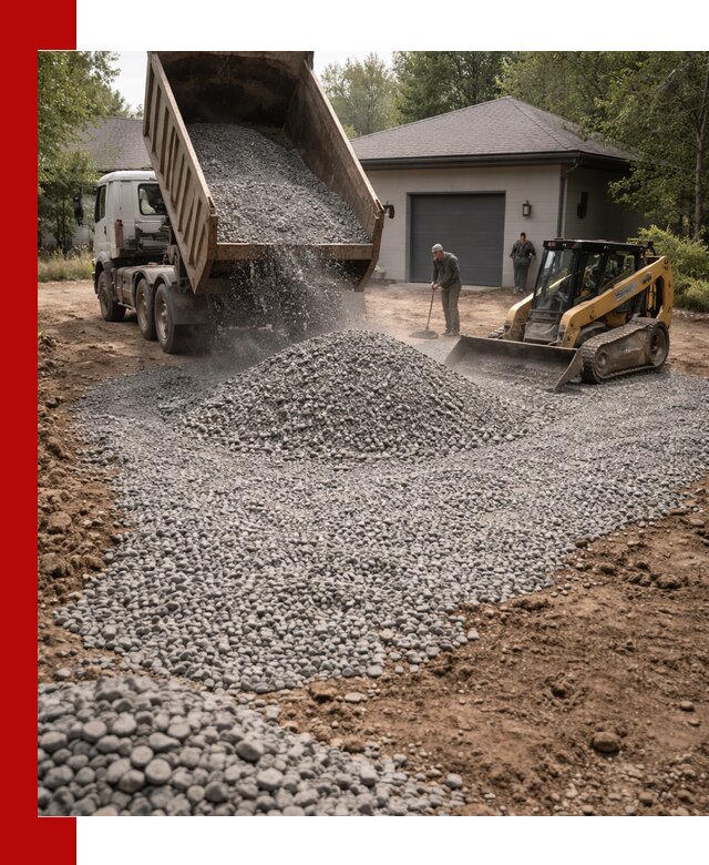 Щебень для парковки в Отрадном: доставка и укладка качественного материала