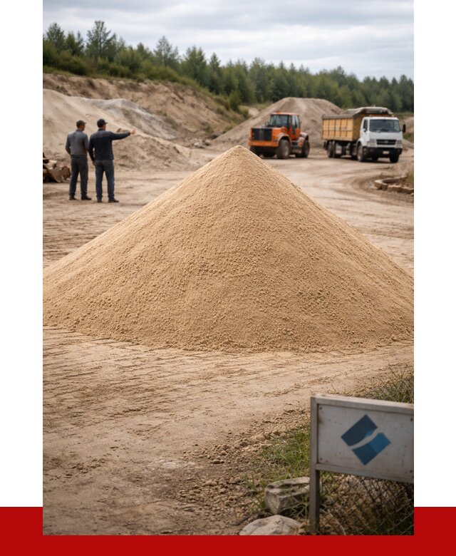 Карьерный песок навалом в Отрадном от 1957 р. | ПРОНЕРУДТрд