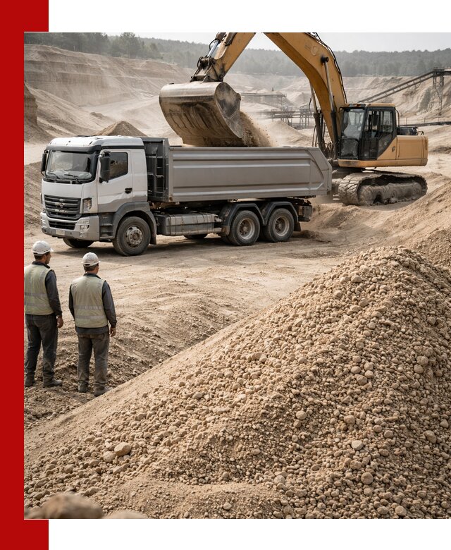 Карьерный крупнозернистый песок с доставкой в Отрадном