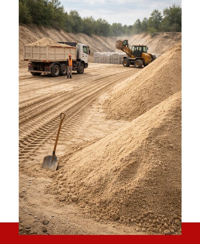 Карьерный песок мелкозернистый в Отрадном от 9783 р. | ПРОНЕРУДТрд