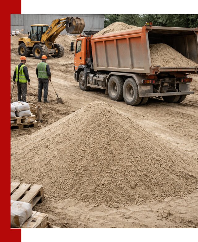 Доставка и продажа мытого речного песка в Отрадном