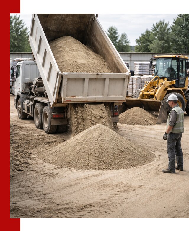 Поставка и доставка песка для бетона в Отрадном