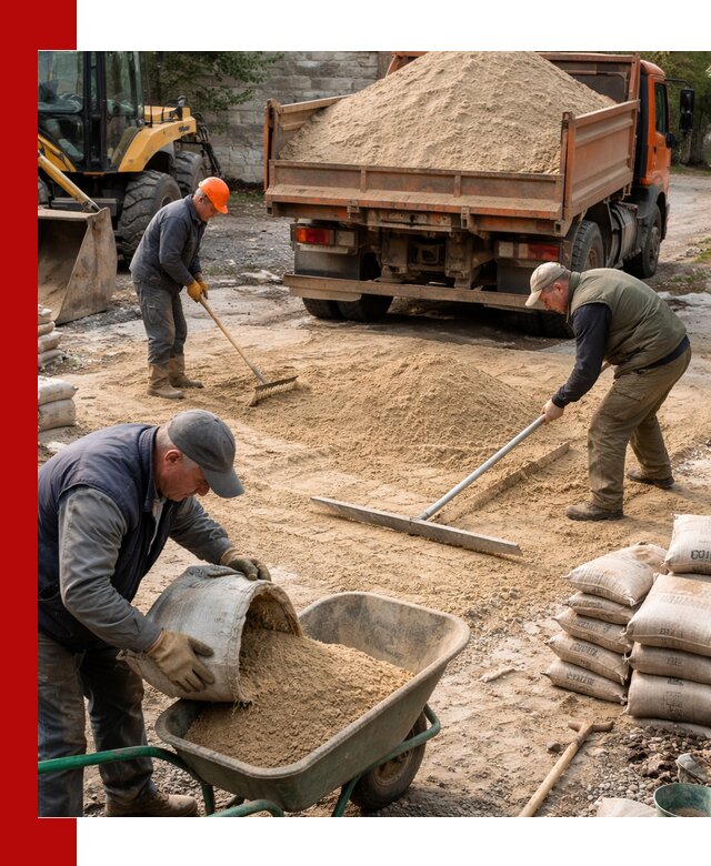 Поставка песка для стяжки в Отрадном с быстрой доставкой