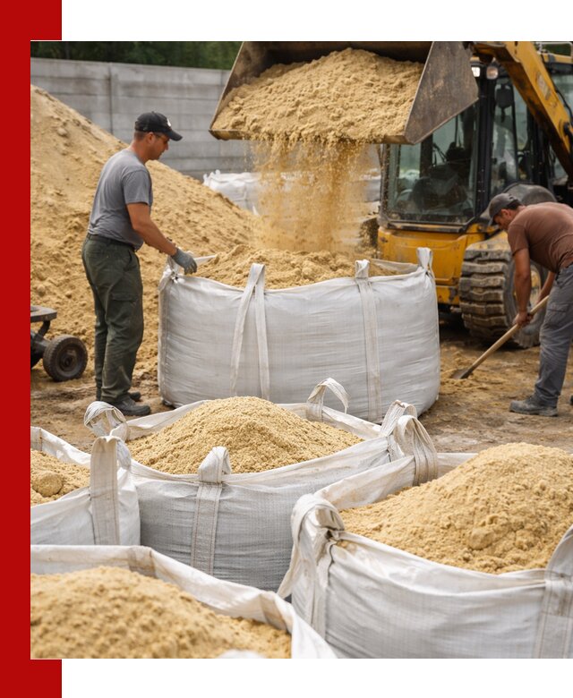 Поставка качественного песка для кладки в Отрадном