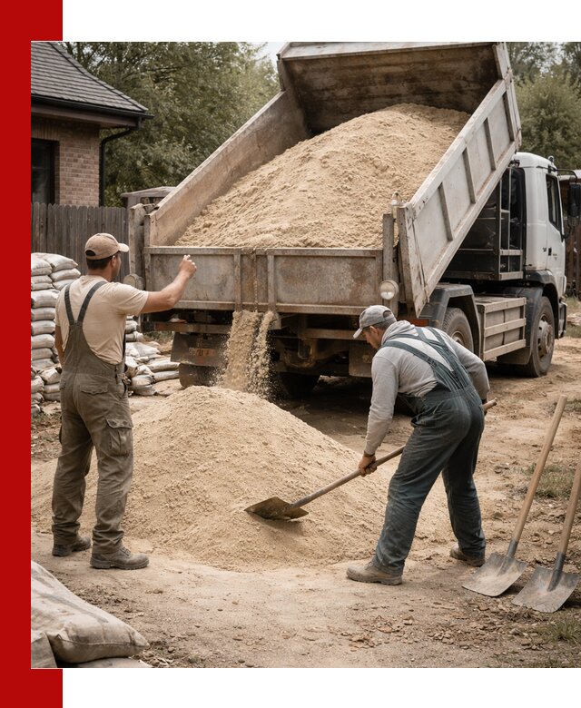 Песок для штукатурки с доставкой в Отрадном качественный и чистый