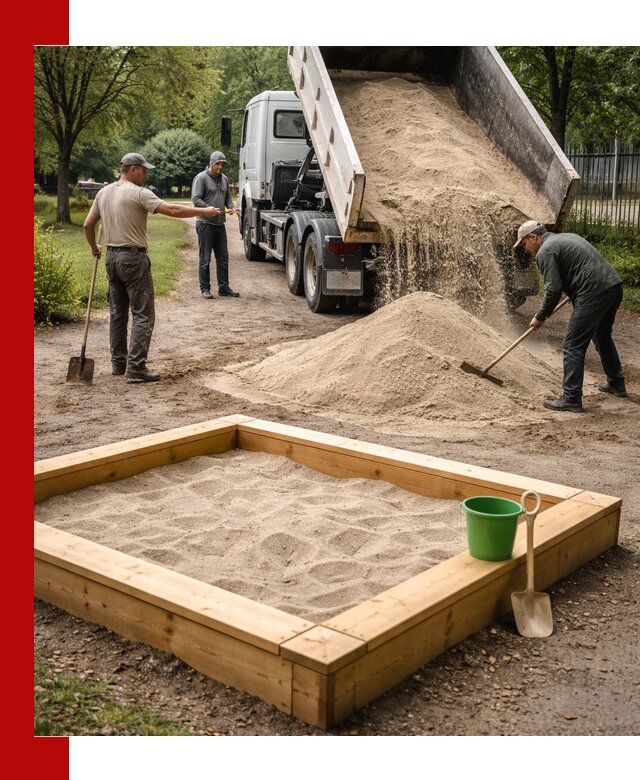 Песок для песочницы с доставкой в Отрадном недорого и чистый