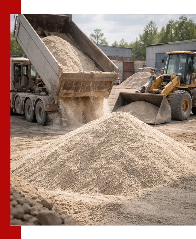 Кварцевый песок с доставкой в Отрадном для строительных работ