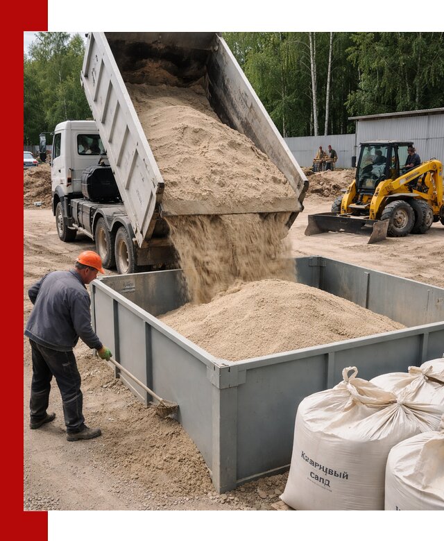 Кварцевый песок для фильтра в Отрадном — доставка и качество