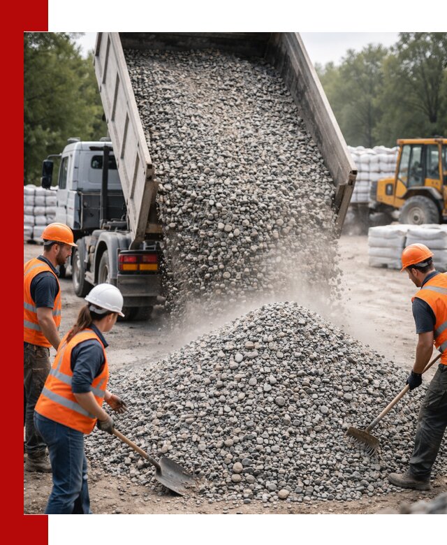 Доставка гравия и камня в Отрадном оптом и в розницу