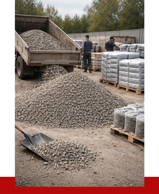 Гравий фракция 5-20 в Отрадном купить от 2500 р. ПРОНЕРУДТрд