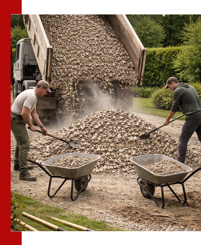 Доставка и продажа декоративной гальки в Отрадном