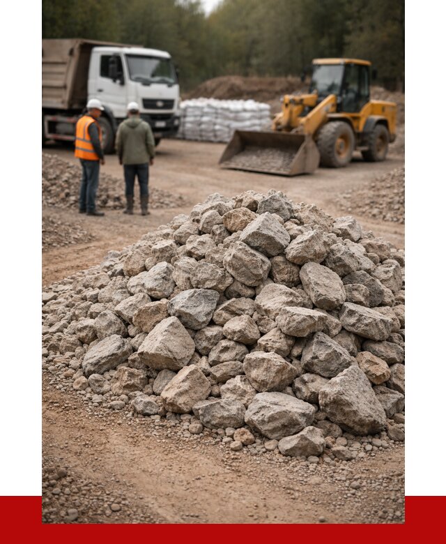 Купить бутовый камень с доставкой в Отрадном от 2500 р. | ПРОНЕРУДТрд