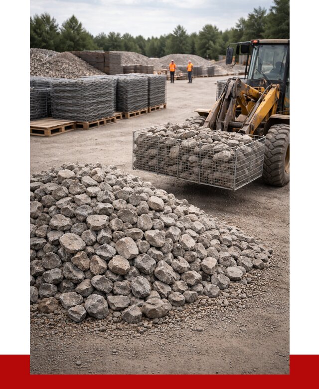 Камень для габионов фракция 70-150 в Отрадном от 4565 р. | ПРОНЕРУДТрд