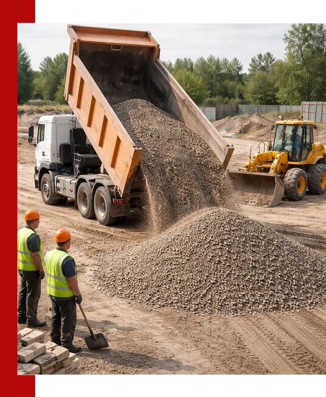Доставка щебёночно-песчаной смеси ЩПС С7 в Отрадном