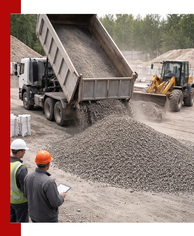 Доставка и продажа гранитного отсева 0-10 в Отрадном