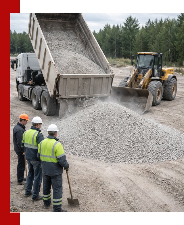 Известняковый отсев 0-5 доставка в Отрадном быстро и выгодно