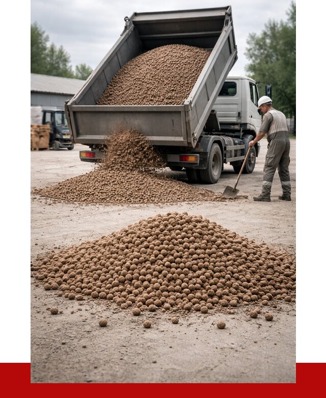 Керамзит с доставкой в Отрадном от 4565 р. за м3 | ПРОНЕРУДТрд