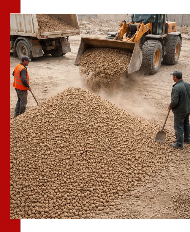 Керамзит фракция 10-20 с доставкой в Отрадном