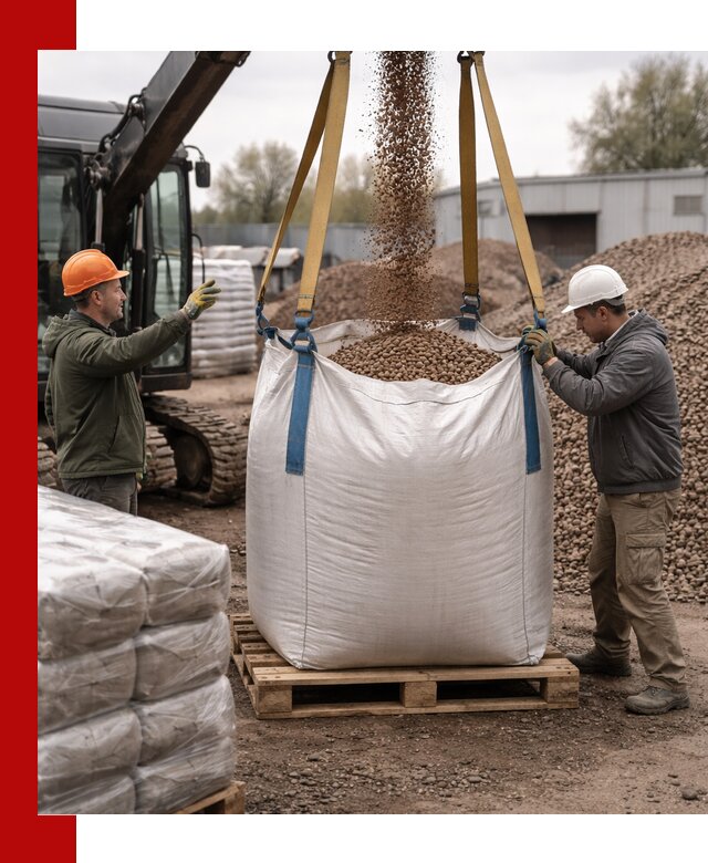 Керамзит в биг-бегах с доставкой в Отрадном