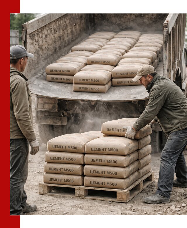 Цемент М500 с доставкой самосвалом в Отрадном