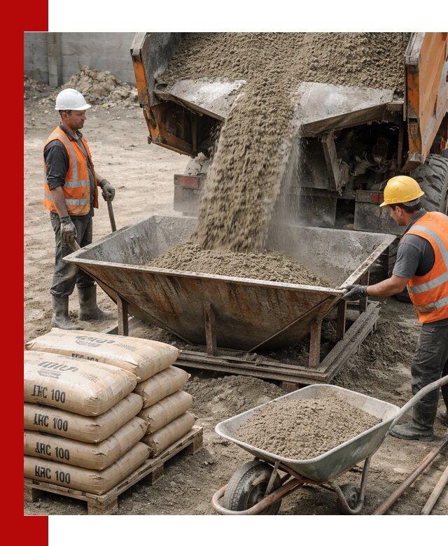 Доставка цементно-песчаной смеси М100 в Отрадном