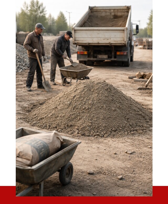 Цементно-песчаная смесь М150 в Отрадном от 5109 р. | ПРОНЕРУДТрд