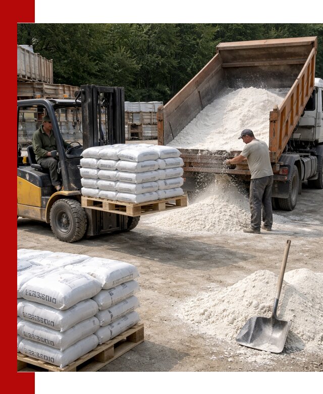 Доставка строительной извести оптом и в розницу в Отрадном