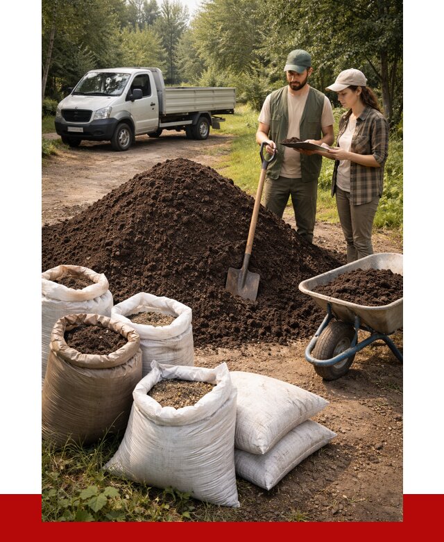 Купить грунт с доставкой в Отрадном от 4892 р. за м3 | ПРОНЕРУДТрд