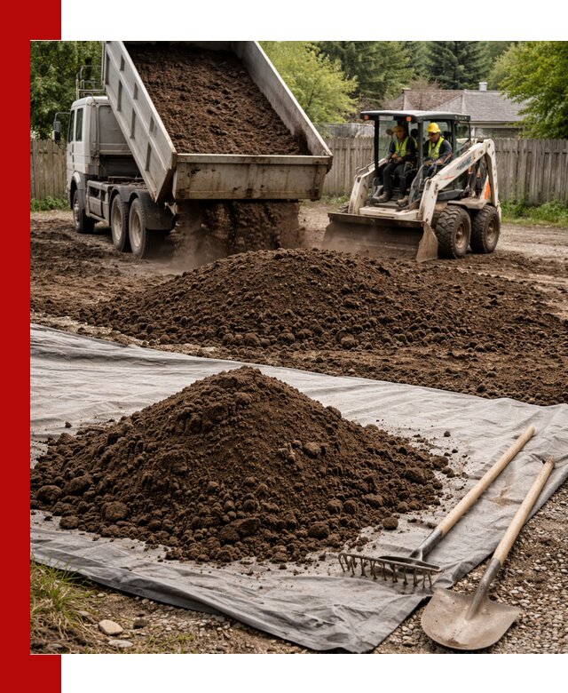 Грунт для отсыпки участка с доставкой в Отрадном