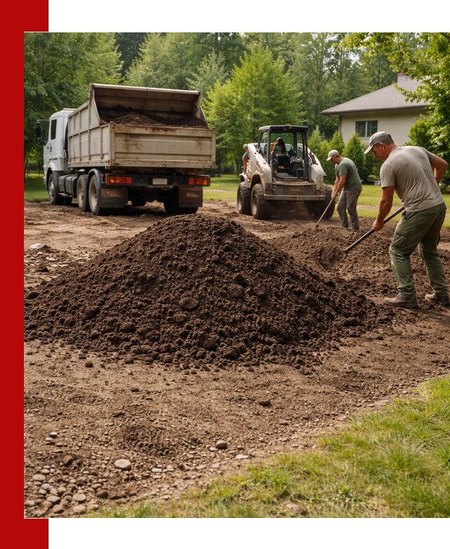 Доставка и укладка грунта для газона в Отрадном