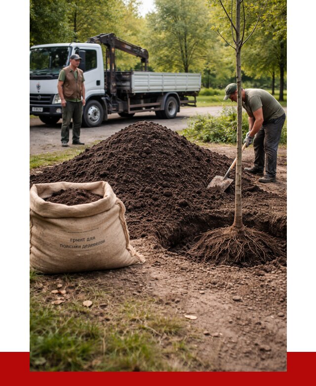 Грунт для посадки деревьев в Отрадном от 1304 р. | ПРОНЕРУДТрд