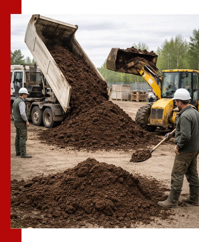 Доставка торфа оптом и в мешках в Отрадном