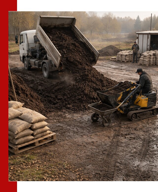 Кислый торф в доставке по выгодным ценам в Отрадном